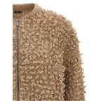 Beige Wool Bomber