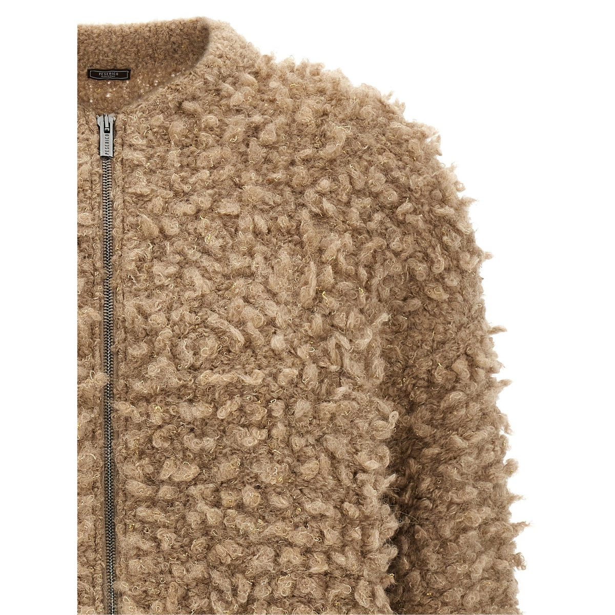 Beige Wool Bomber