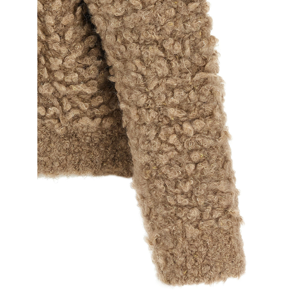 Beige Wool Bomber