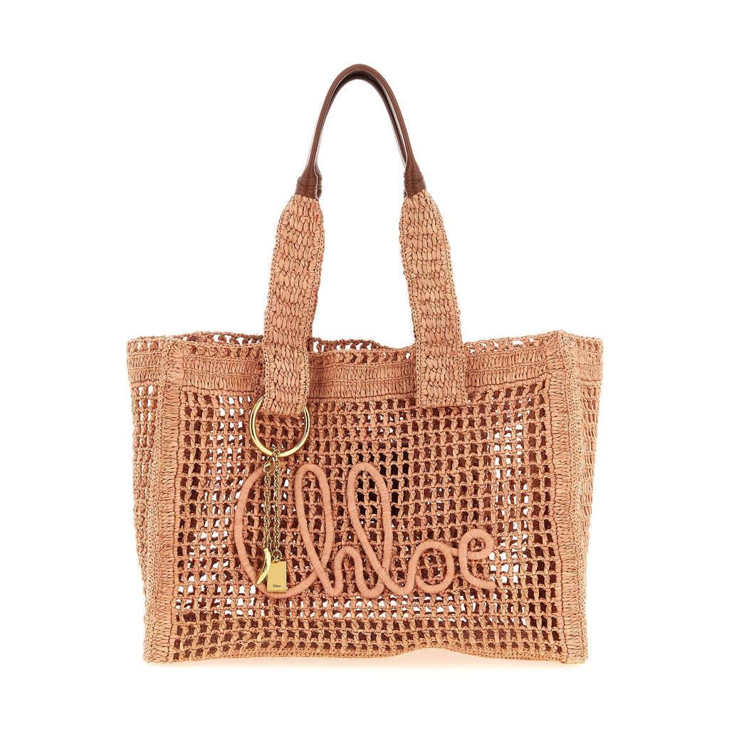 Multicolor Raffia Tote Bag