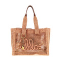 Multicolor Raffia Tote Bag