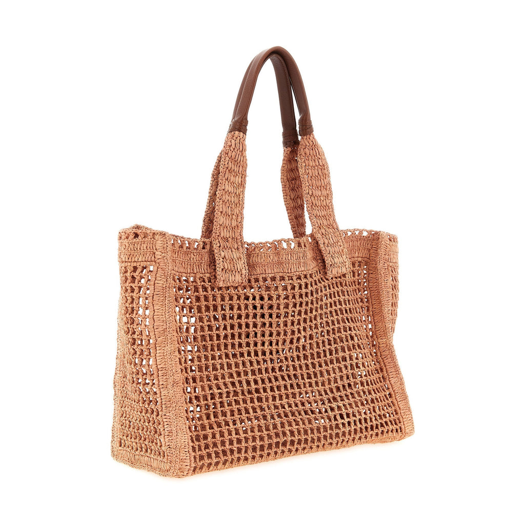 Multicolor Raffia Tote Bag