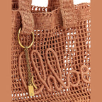 Multicolor Raffia Tote Bag