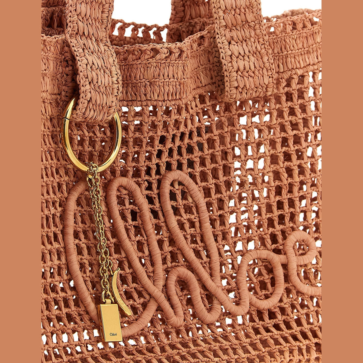 Multicolor Raffia Tote Bag
