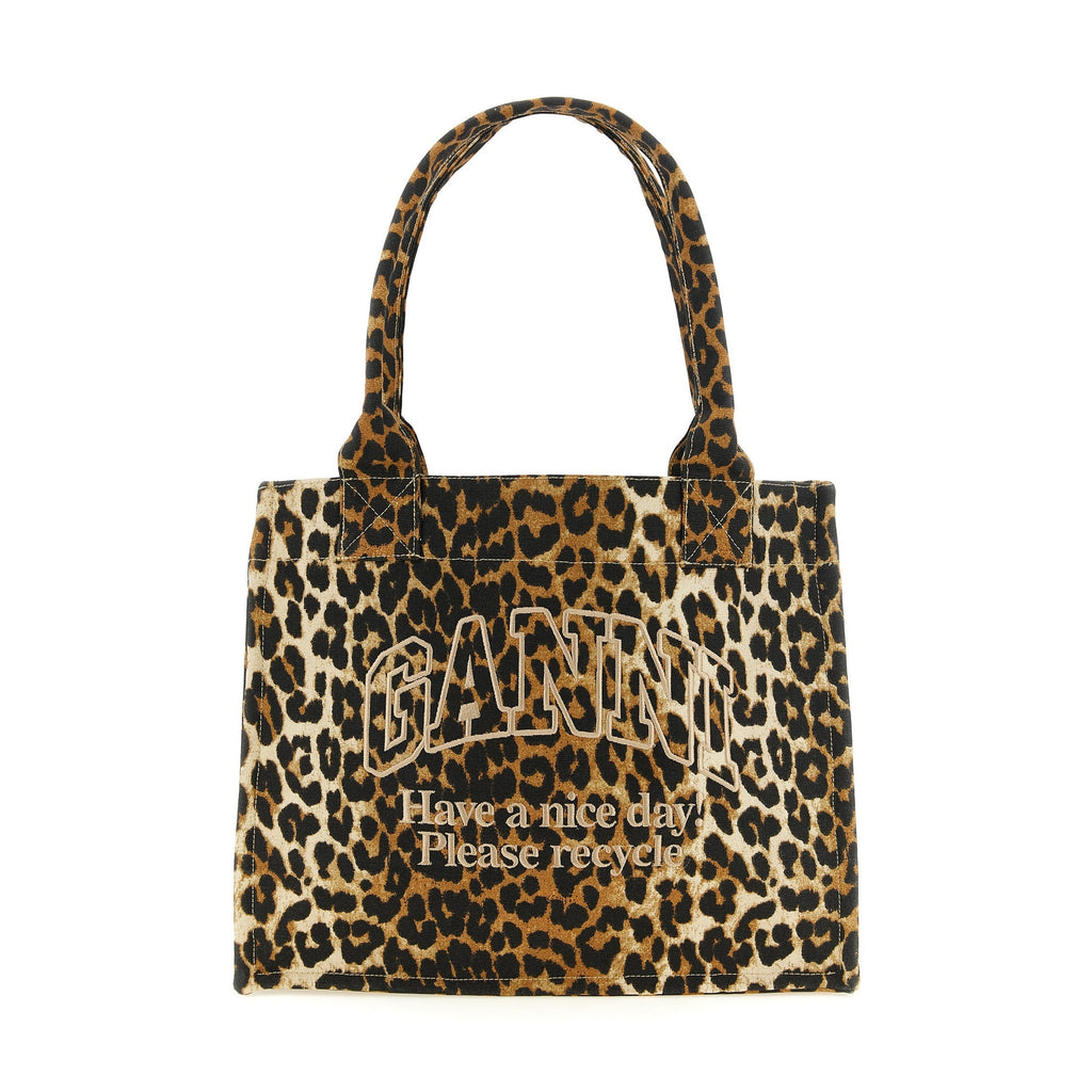 Brown Recycled Cotton Tote Bag