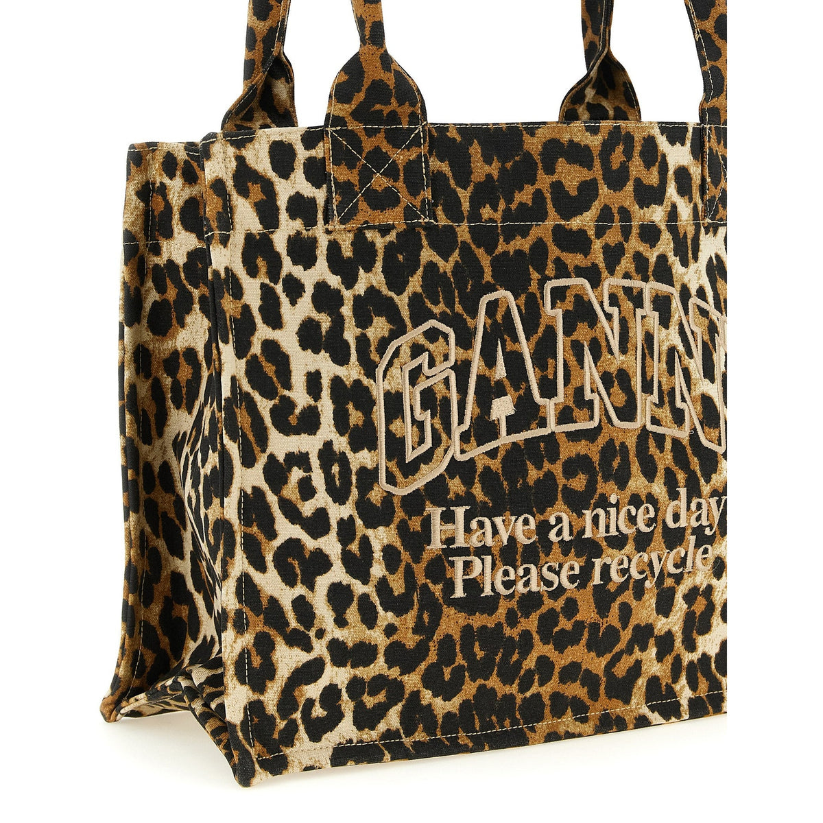 Brown Recycled Cotton Tote Bag
