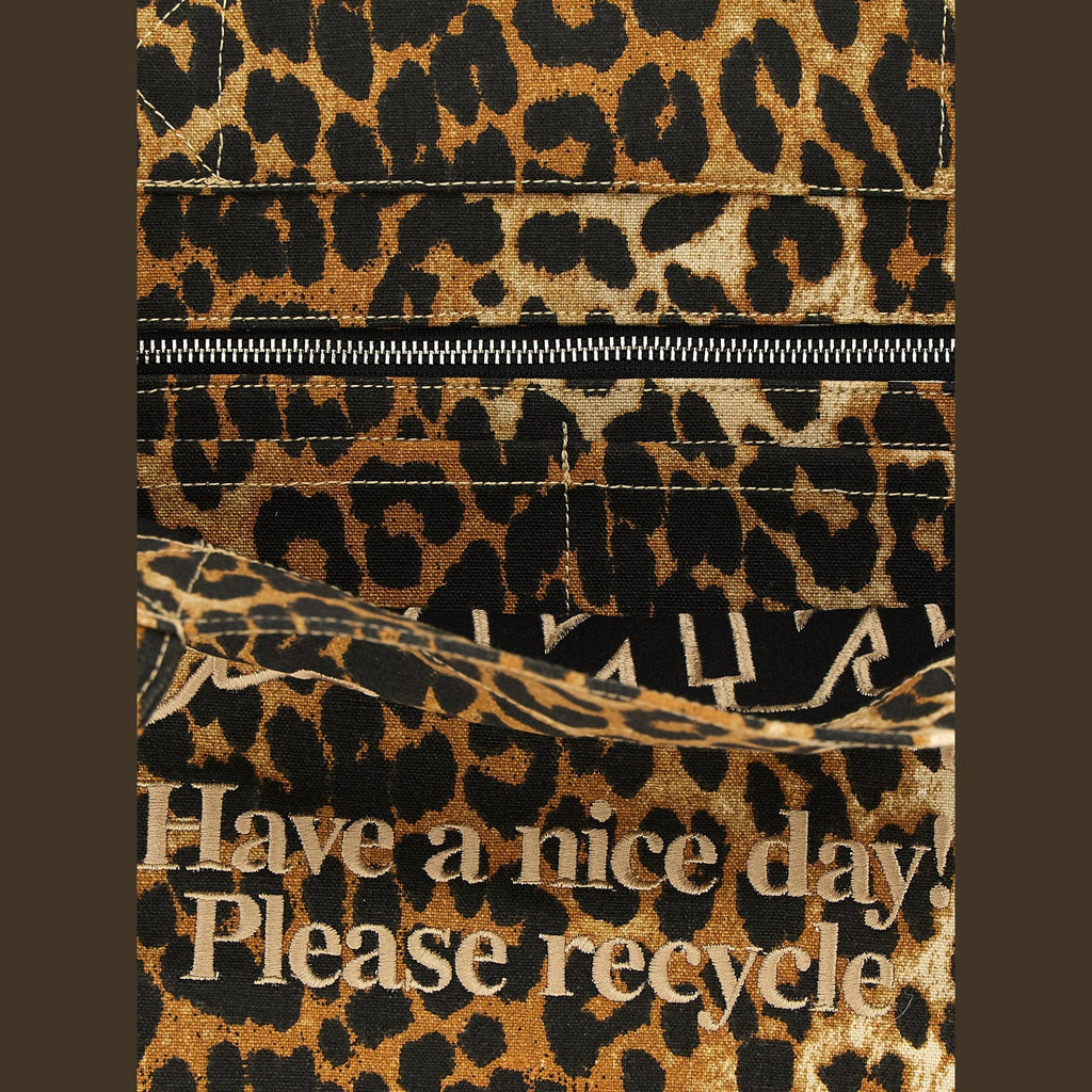 Brown Recycled Cotton Tote Bag