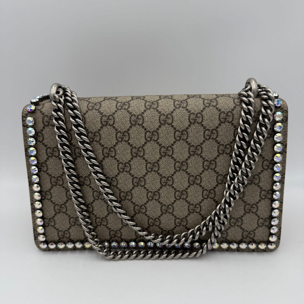 GUCCI DIONYSUS GG Supreme with Diamonds Handbag