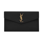 Black Leather Clutch Bag
