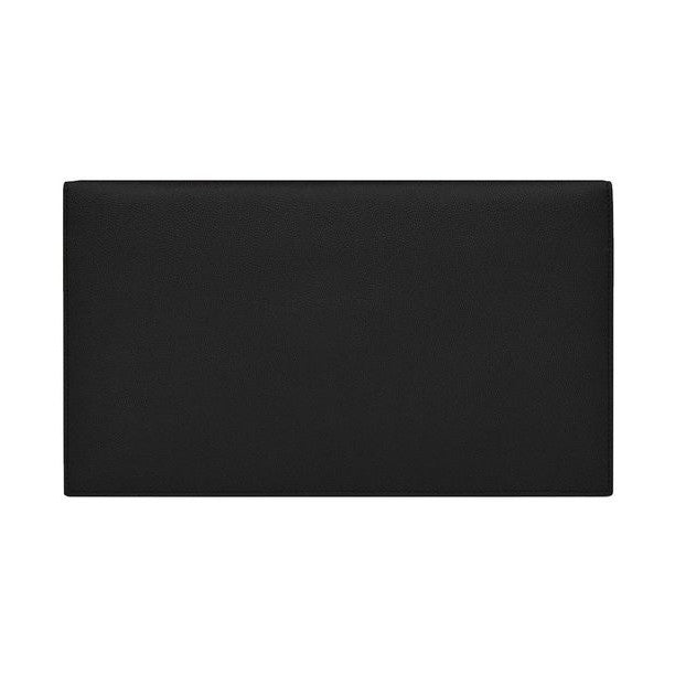 Black Leather Clutch Bag