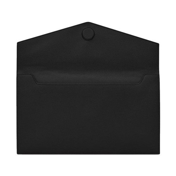 Black Leather Clutch Bag