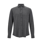 Gray Silk Blouse