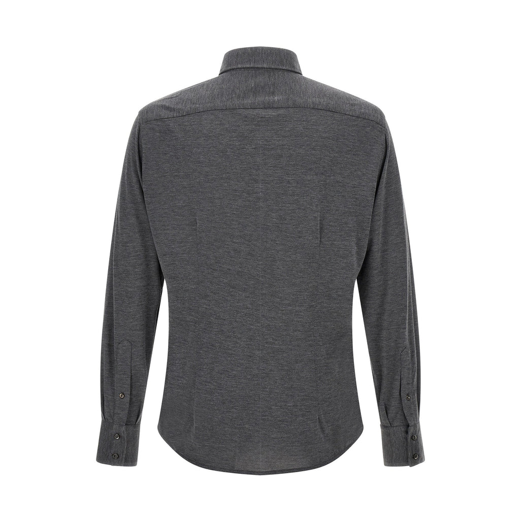 Gray Silk Blouse
