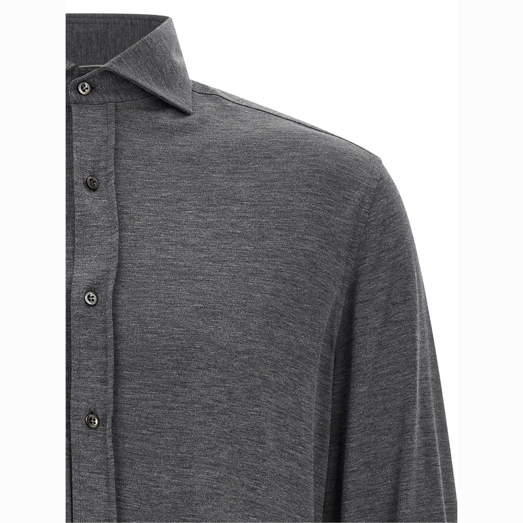 Gray Silk Blouse