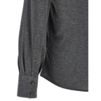 Gray Silk Blouse