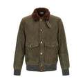 Bicolor Lamb Leather Leather Jacket