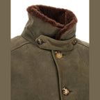 Bicolor Lamb Leather Leather Jacket