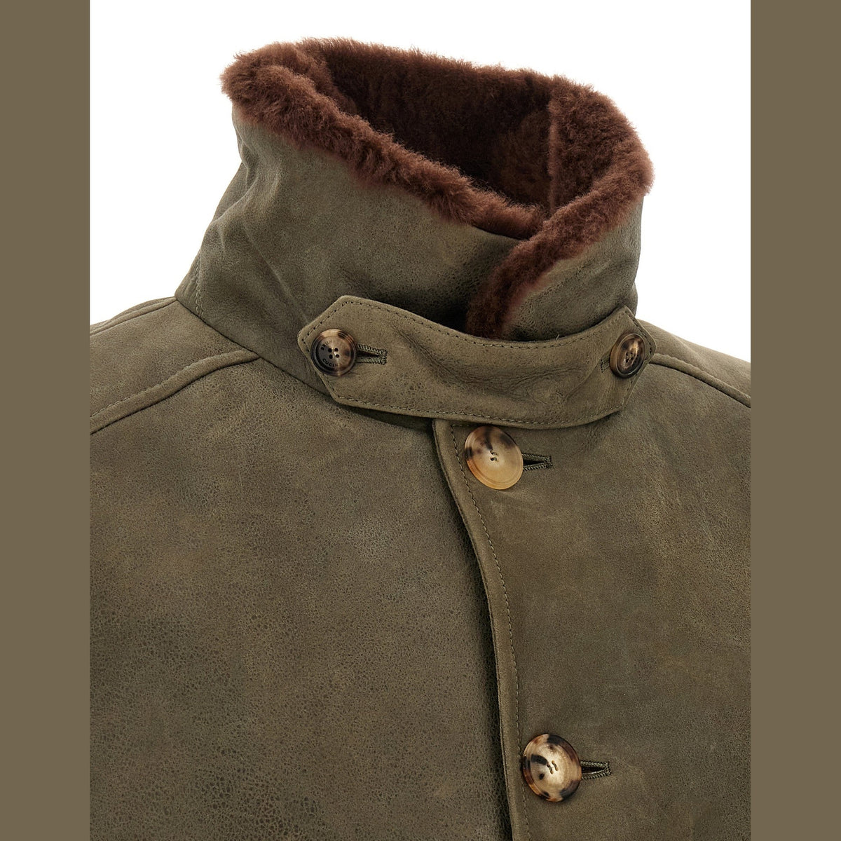 Bicolor Lamb Leather Leather Jacket