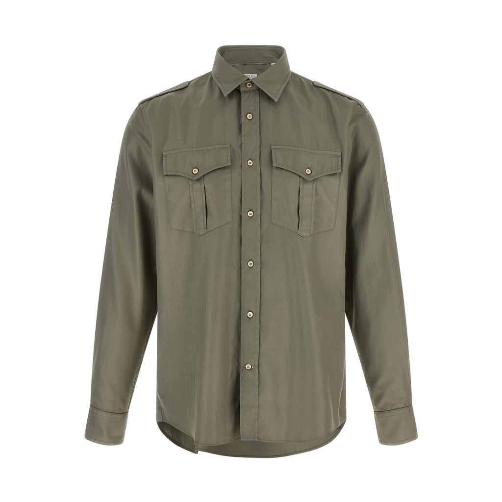 Bicolor Cotton Blouse