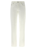 White Cotton Casual Pants