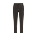 Gray Virgin Wool Casual Pants
