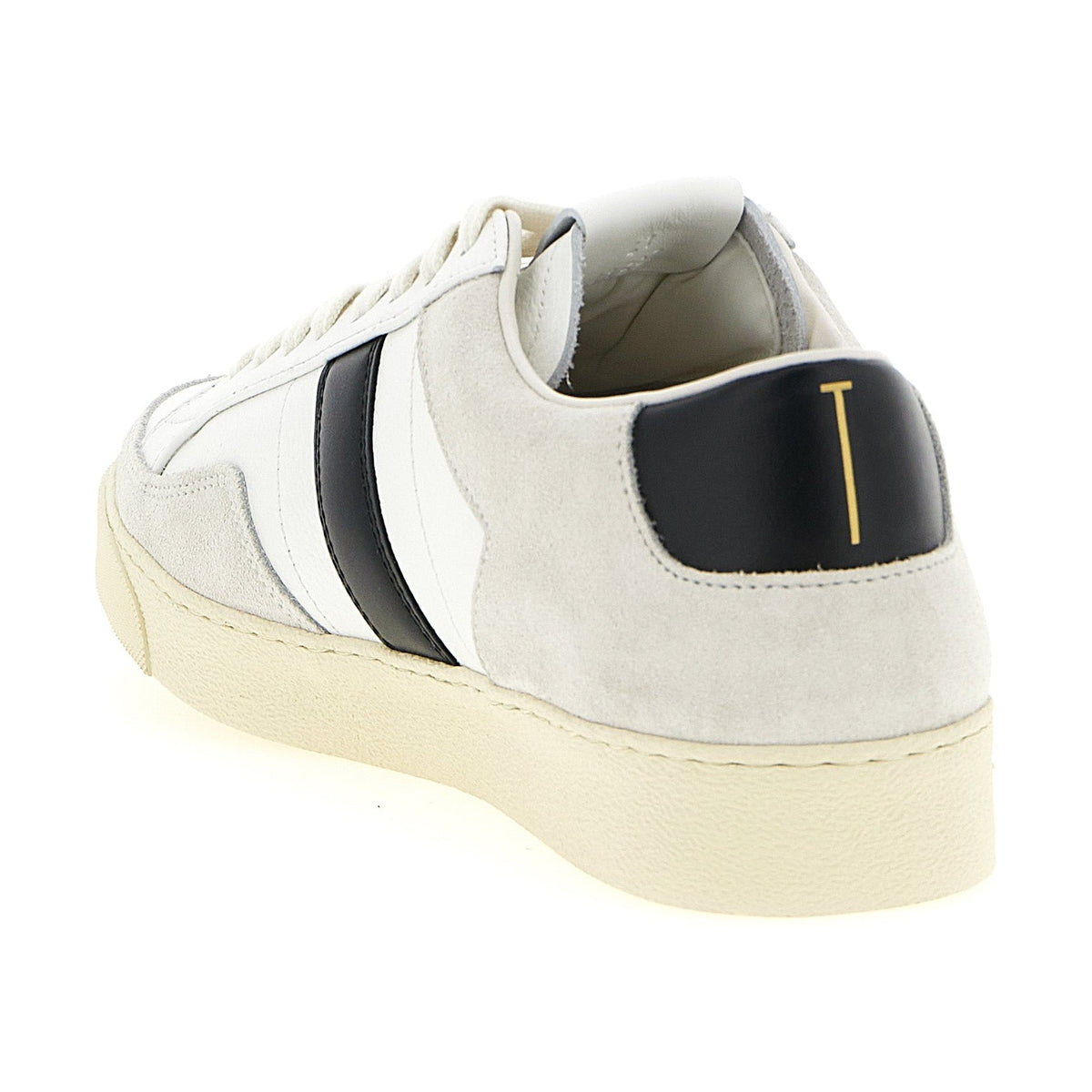 Bicolor Leather Low Top Sneakers