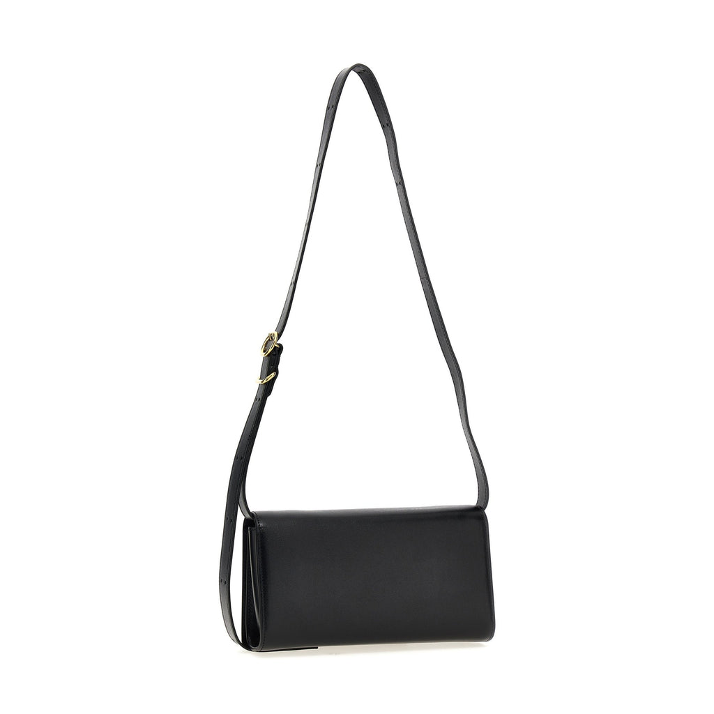 Black Leather Crossbody Bag
