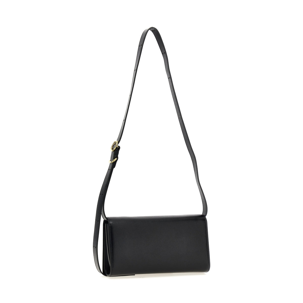 Black Leather Crossbody Bag