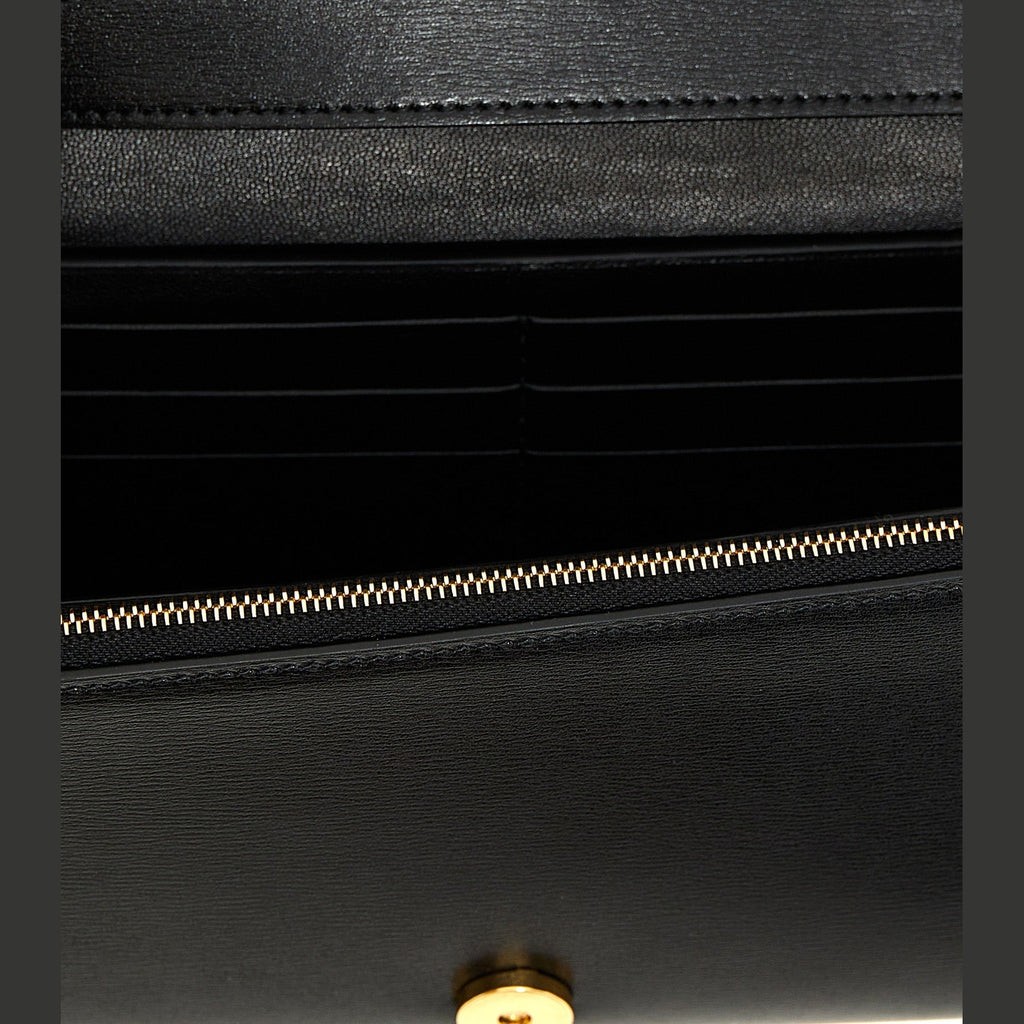 Black Leather Crossbody Bag