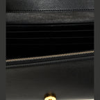 Black Leather Crossbody Bag