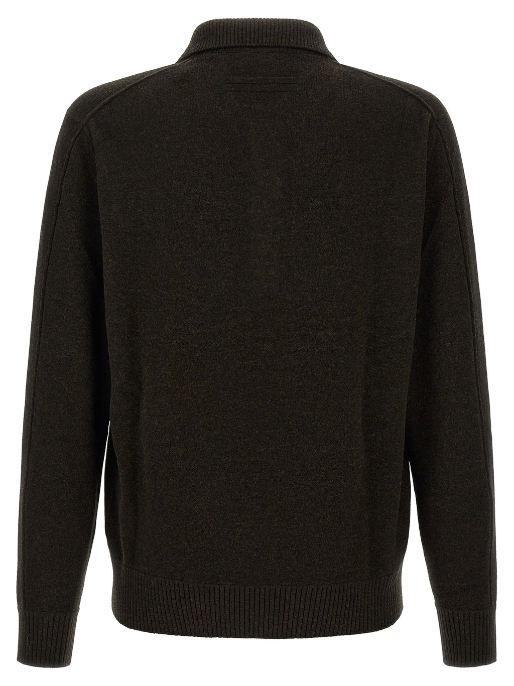 Brown Wool Polo Shirt