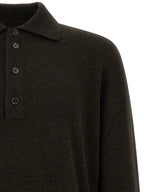 Brown Wool Polo Shirt
