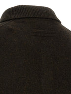 Brown Wool Polo Shirt