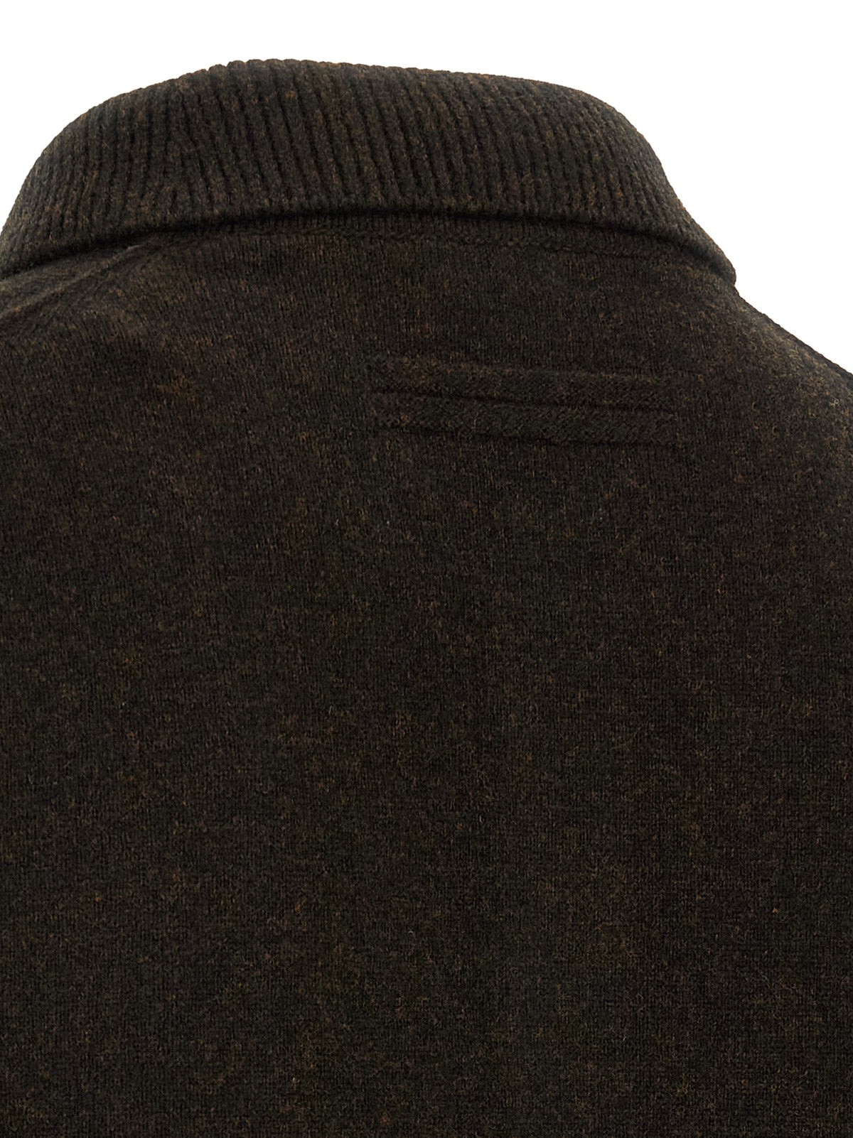 Brown Wool Polo Shirt