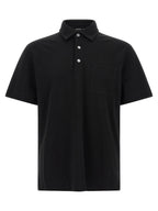 Black Cotton Polo Shirt