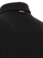 Black Cotton Polo Shirt