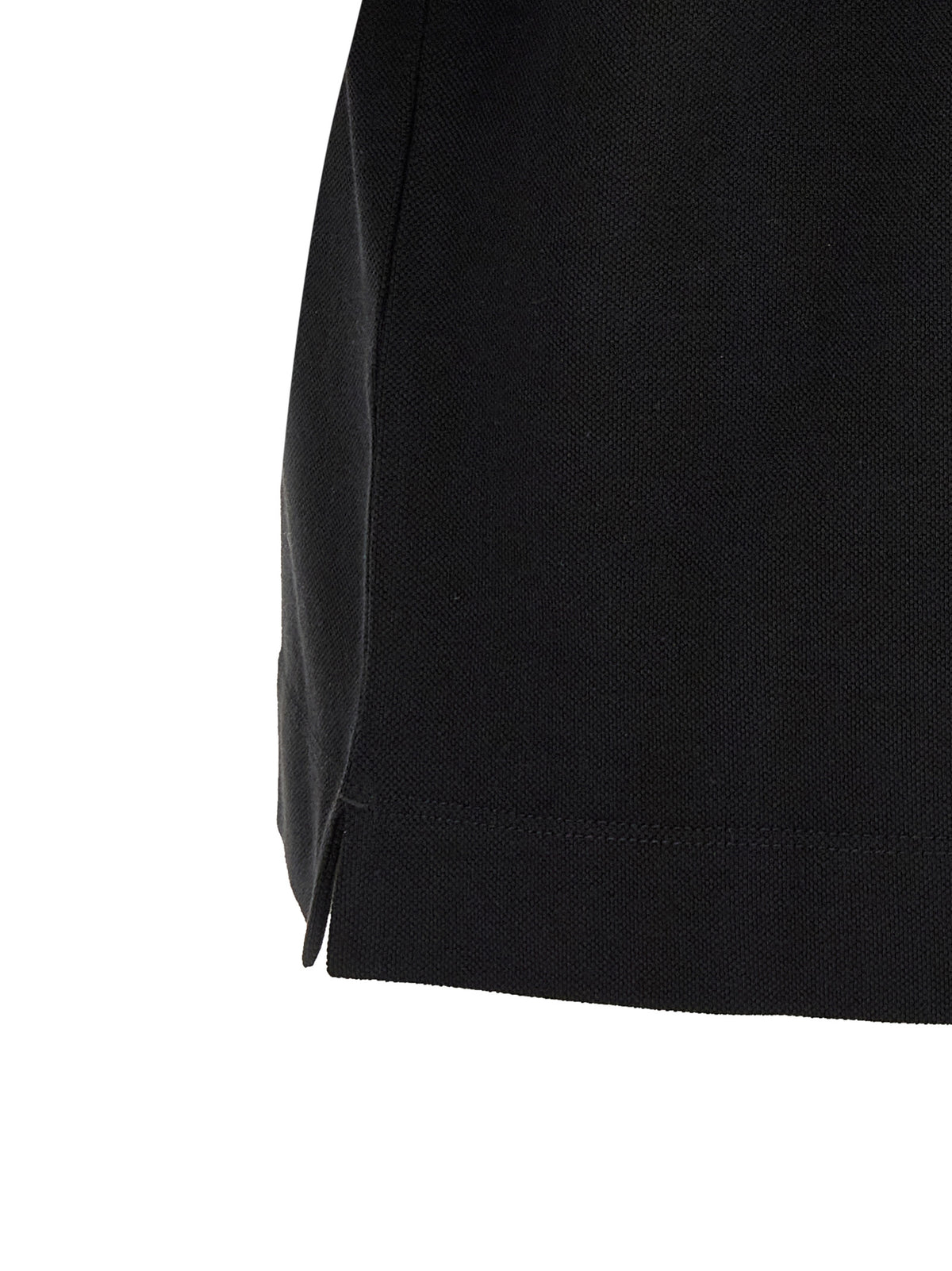 Black Cotton Polo Shirt