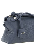 Blue Calfskin Clutch Bag