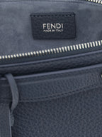 Blue Calfskin Clutch Bag
