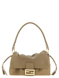 Beige Lamb Leather Handbag
