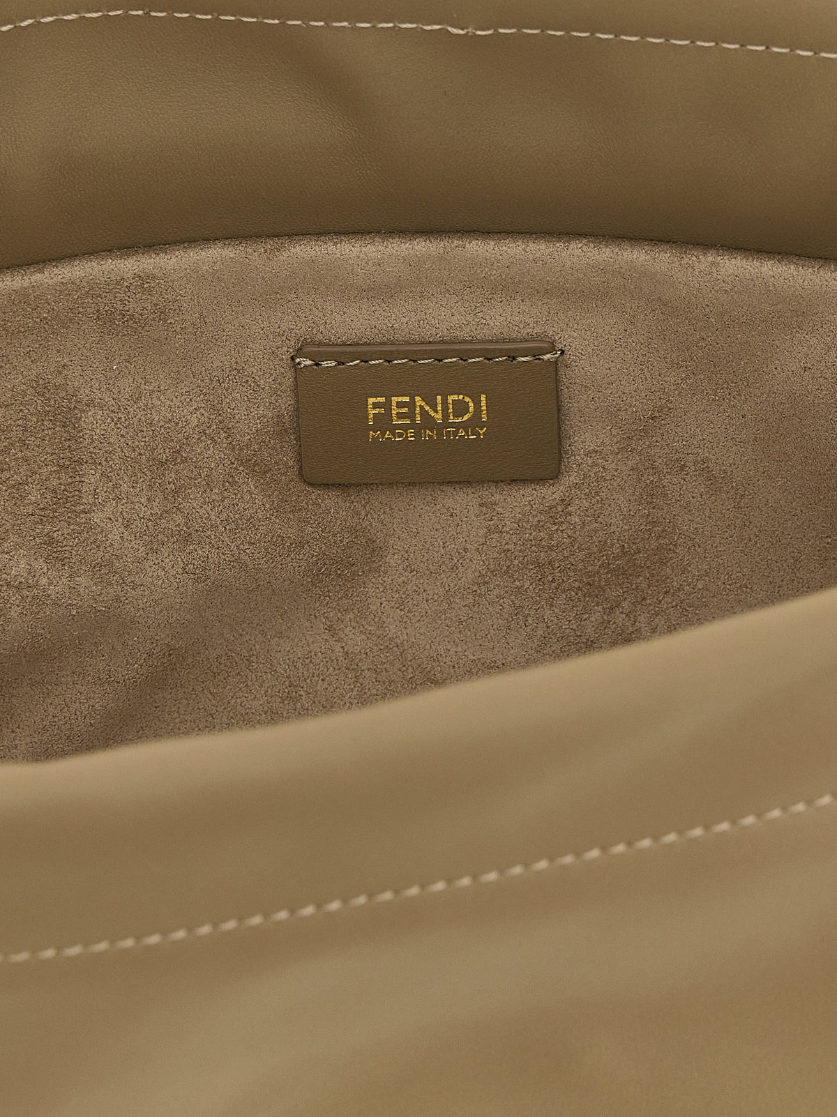 Beige Lamb Leather Handbag