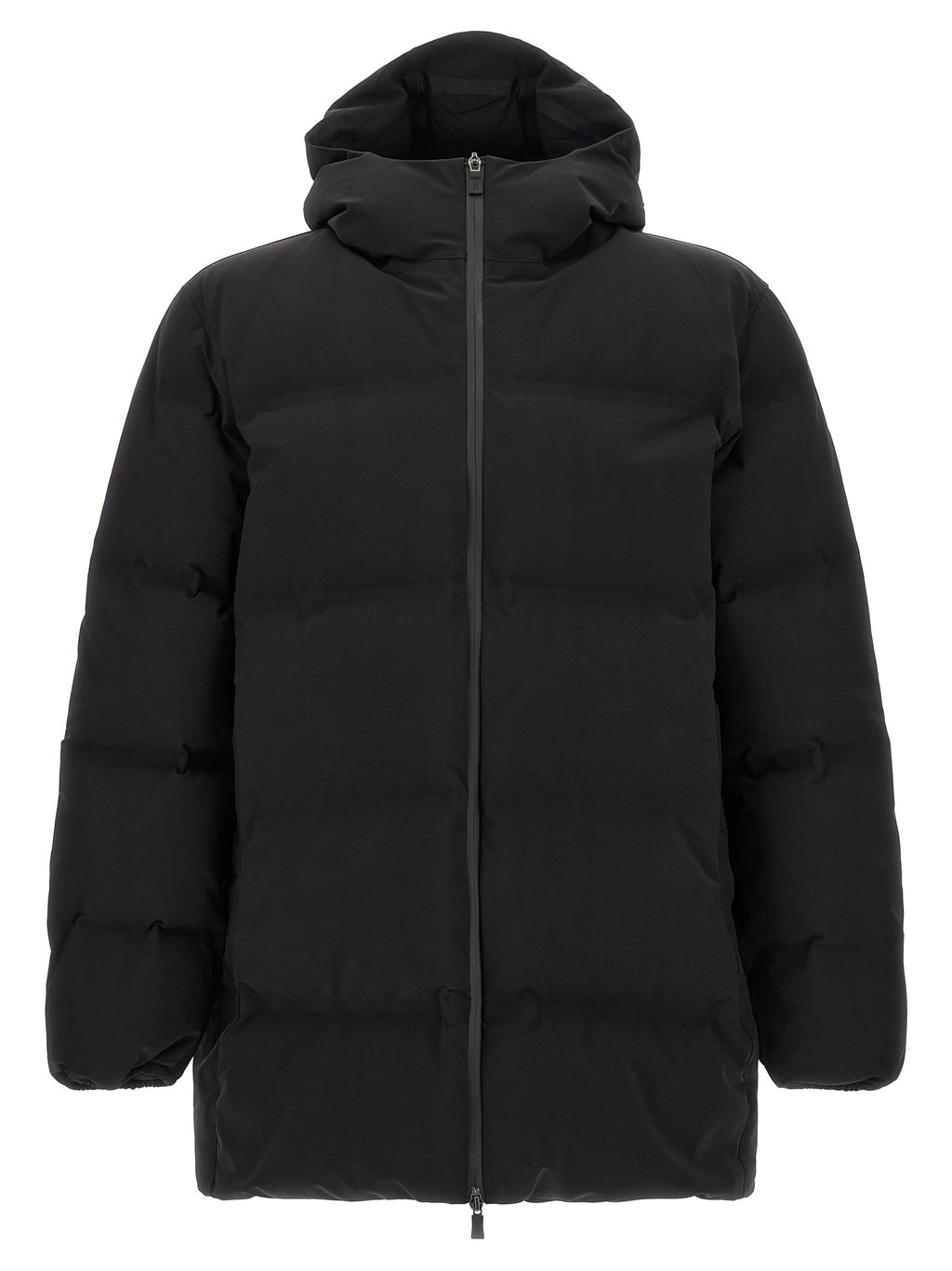 Black Polyamide Full-Length Jacket