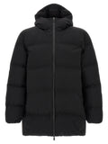 Black Polyamide Full-Length Jacket