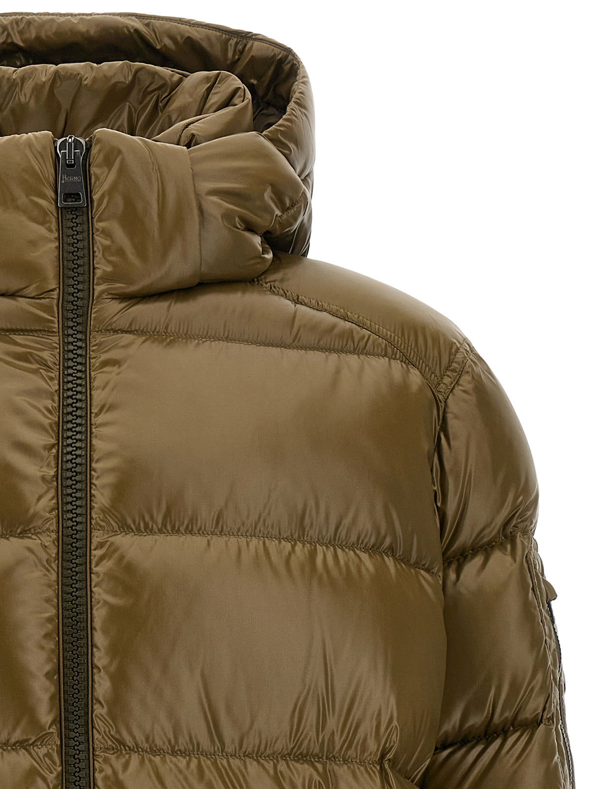 Bicolor Polyamide Full-Length Jacket