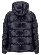 Blue Polyamide Full-Length Jacket