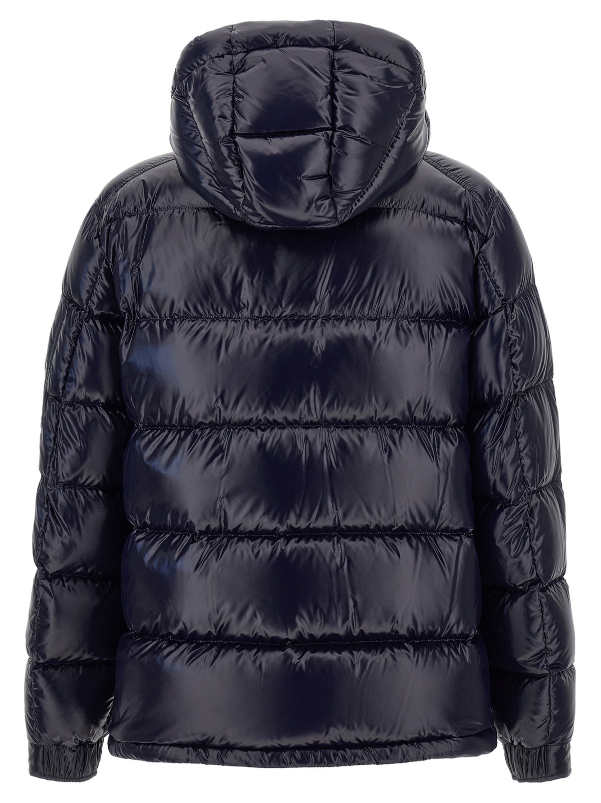 Blue Polyamide Full-Length Jacket
