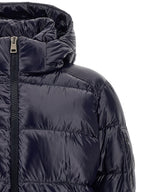 Blue Polyamide Full-Length Jacket