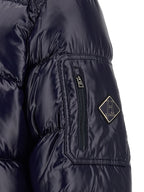 Blue Polyamide Full-Length Jacket