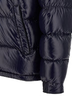 Blue Polyamide Full-Length Jacket