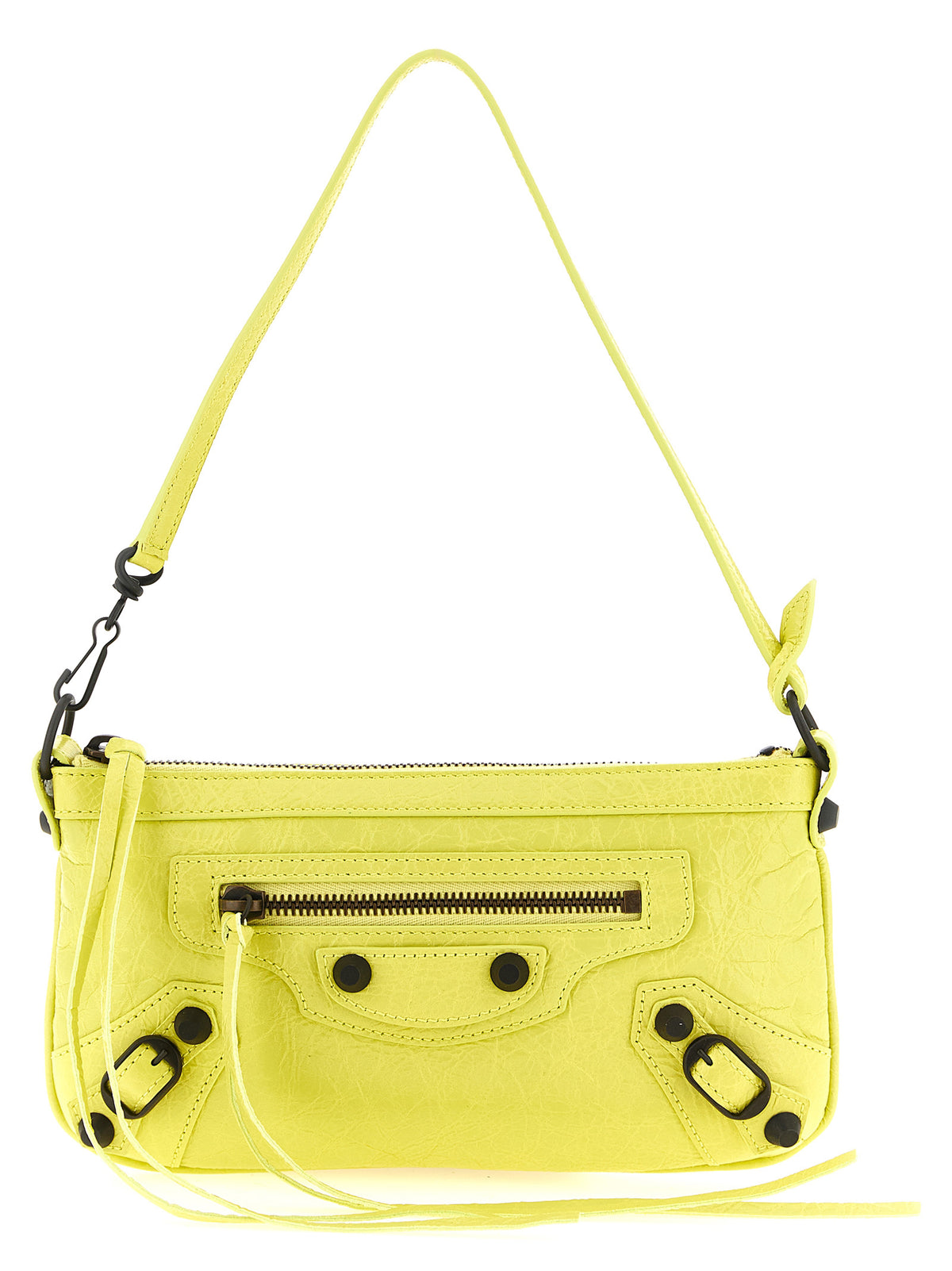 Multicolor Lamb Leather Shoulder Bag